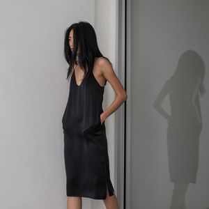 Lunya Washable Silk Slip Dress Size Large